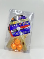 Набор для пинг-понга, 2 ракетки, 3 шарика (60) Набор для пинг-понга, 2 ракетки, 3 шарика (60)