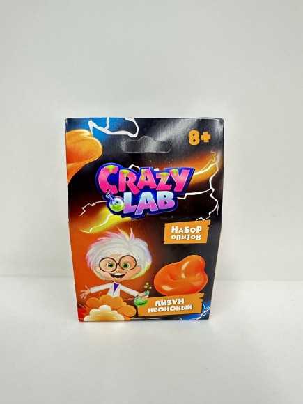 Научно-познавательный набор Неоновый лизун, модели Crazy Lab, в/к 15*10*4 см
